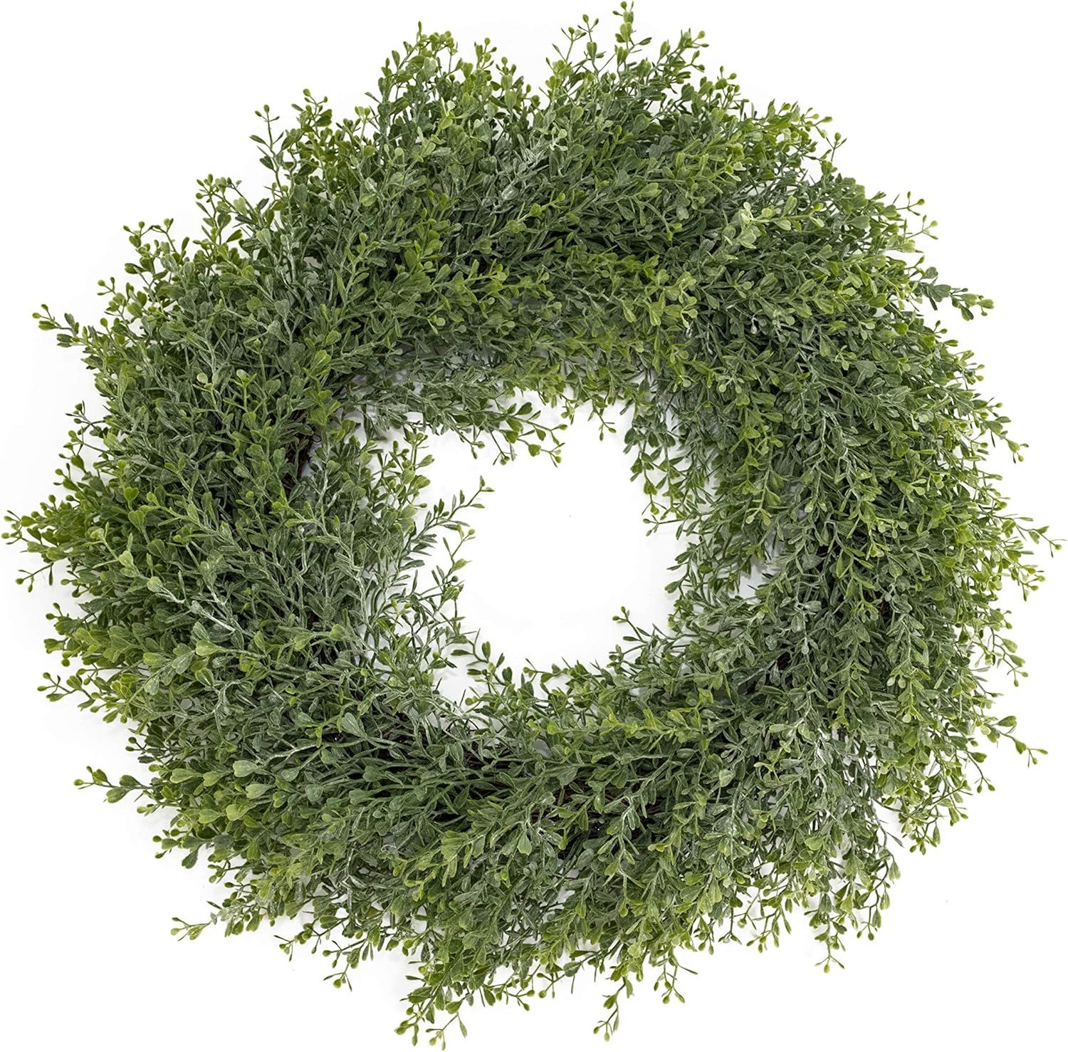 Amazon.com: Vita Domi Real Looking Artificial Boxwood Wreath (22" Round ... in Mastering the Art of Displaying Your 22 Inch Boxwood Wreath