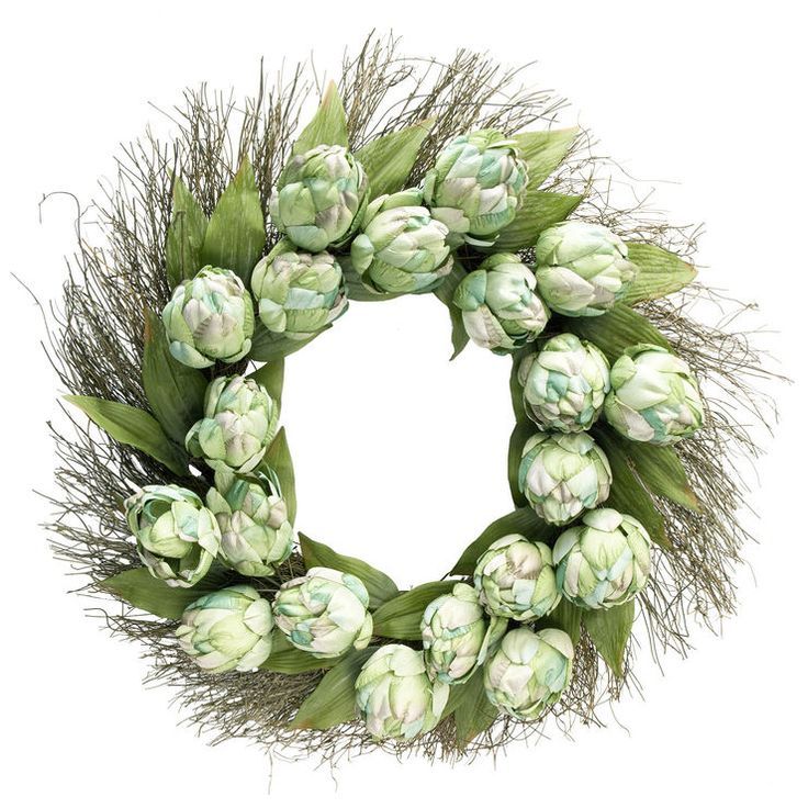 Artichoke Wreath- 24-In | Wreaths, Christmas Wreaths, Grapevine Wreath throughout The Art of Crafting a 22-inch Artichoke Spring Wreath