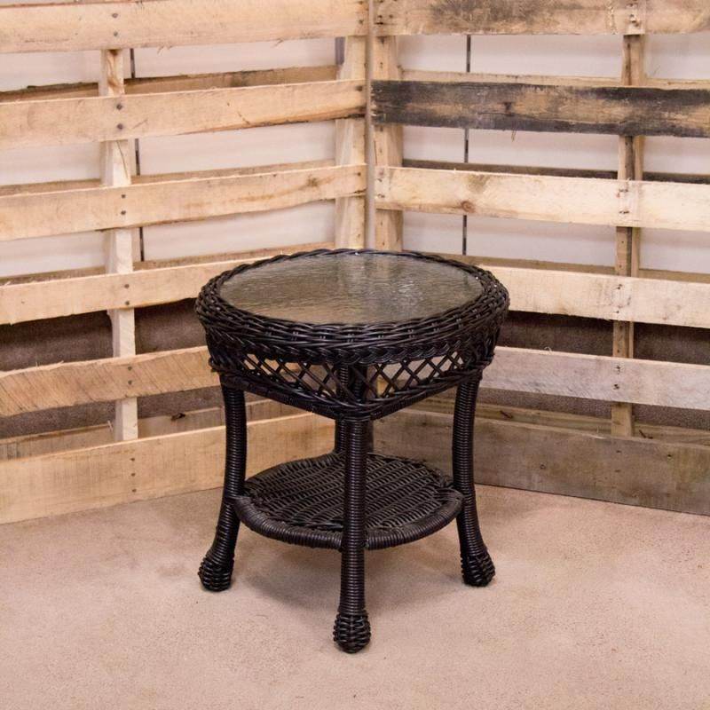 Aruba Black End Table | Aruba Collection | Carolina Pottery with regard to Integrating the Aruba Aluminum Frame End Table into Your Home Decor