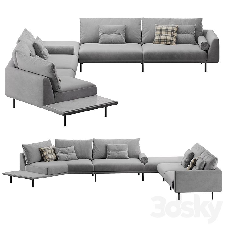 Bel Air Sofa - Sofa - 3D Model for