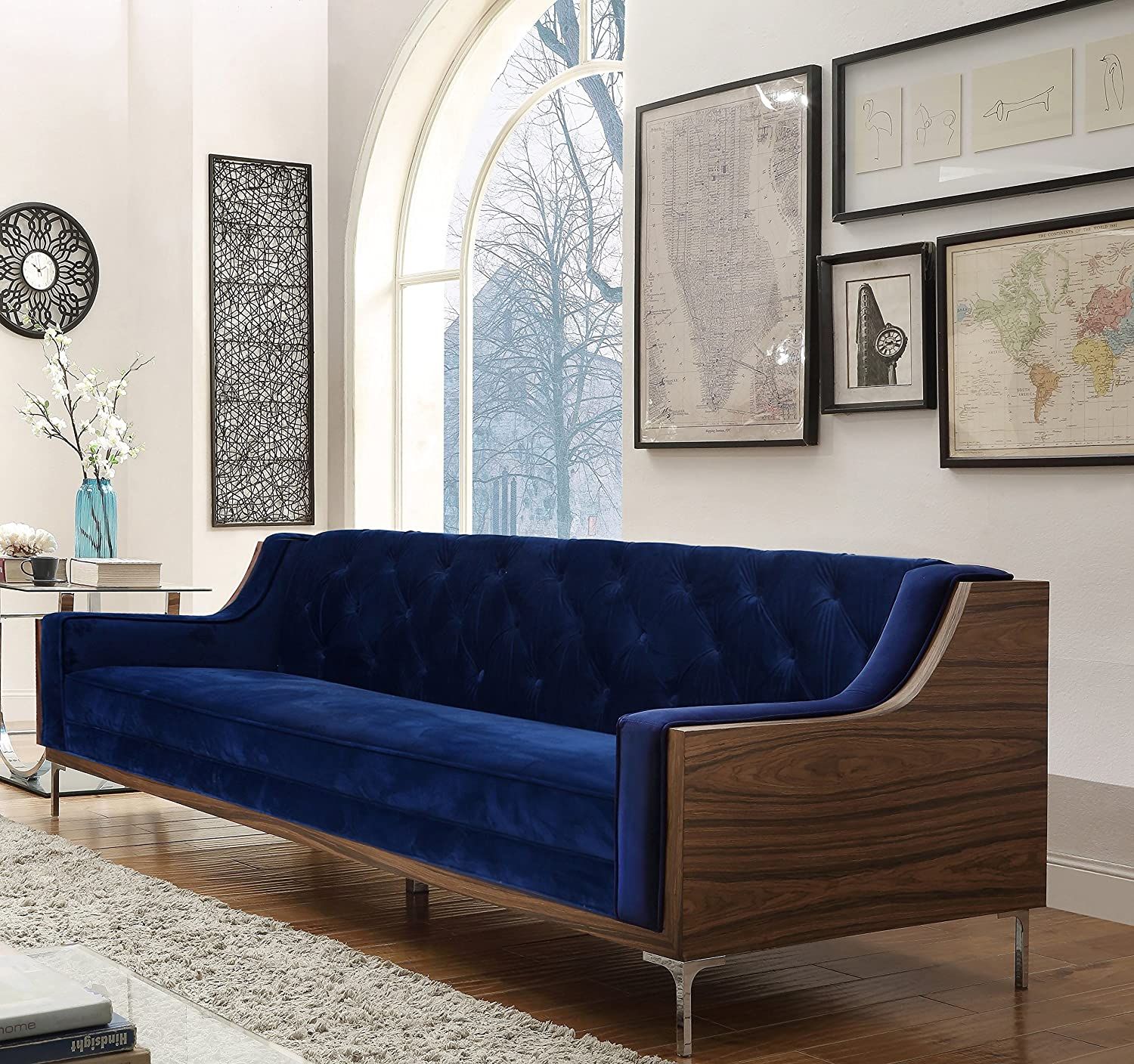 The Enduring Appeal of Argento Sofas Featuring Aluminum Legs and Deep Blue Hues