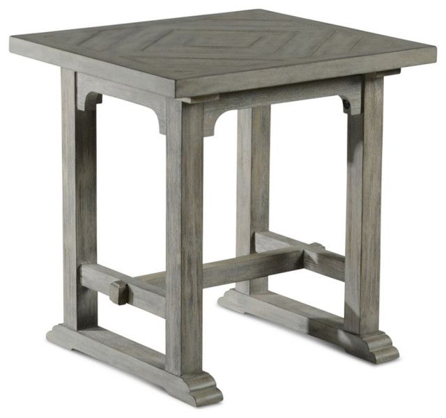 Bowery Hill Transitional Styled Dove End Table In Gray Finish ... for Styling Your Patio with the Bowery Hill Transitional Side Table