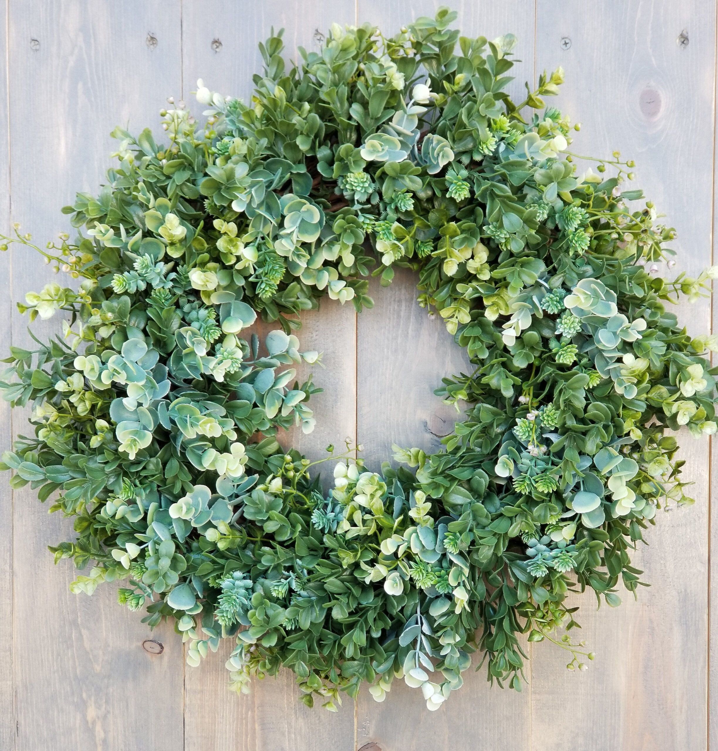 Boxwood Wreath For Front Door, Everyday Wreath, Year Round Wreath, All ... throughout The Versatility of Boxwood Wreaths for Every Season