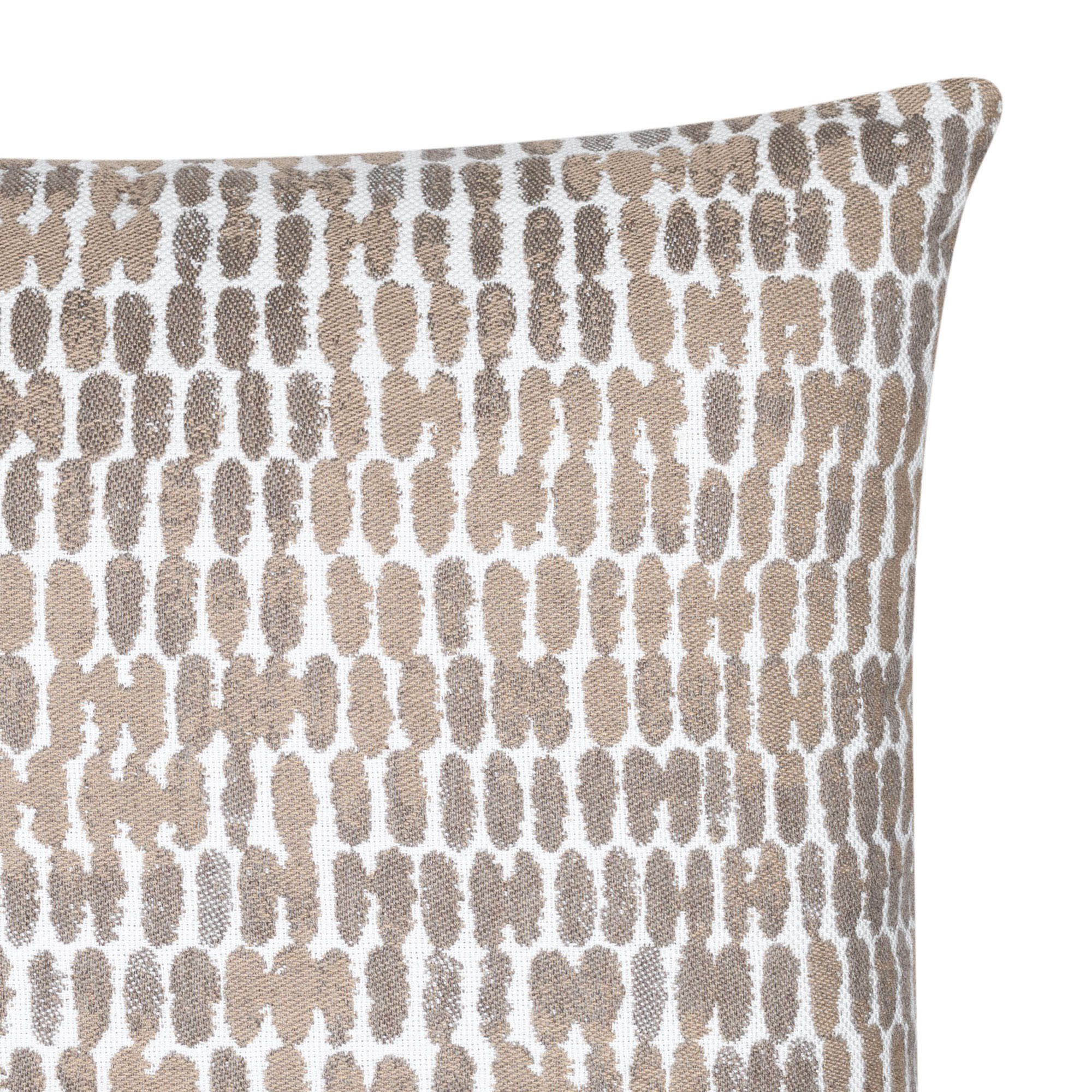 Elaine Smith 20" X 20" Thumbprint Latte Sunbrella Outdoor Pillow ... with regard to Achieving a Coordinated Look with Thumbprint Latte Pillows Outdoors