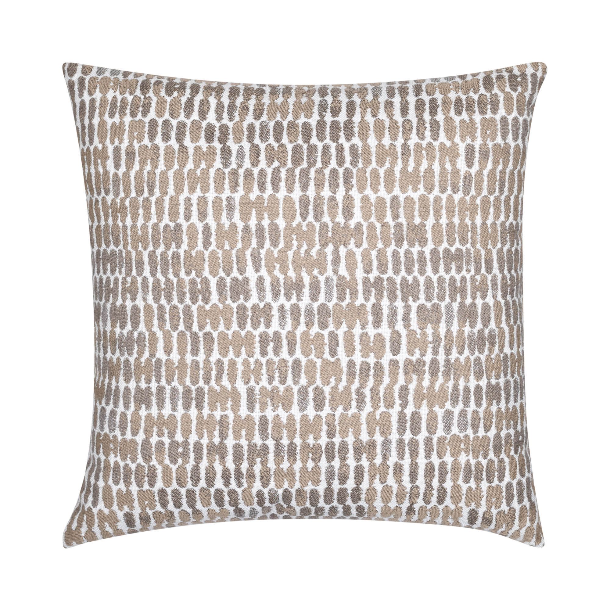Elaine Smith 22" X 22" Thumbprint Latte Sunbrella Outdoor Pillow ... regarding Achieving a Coordinated Look with Thumbprint Latte Pillows Outdoors