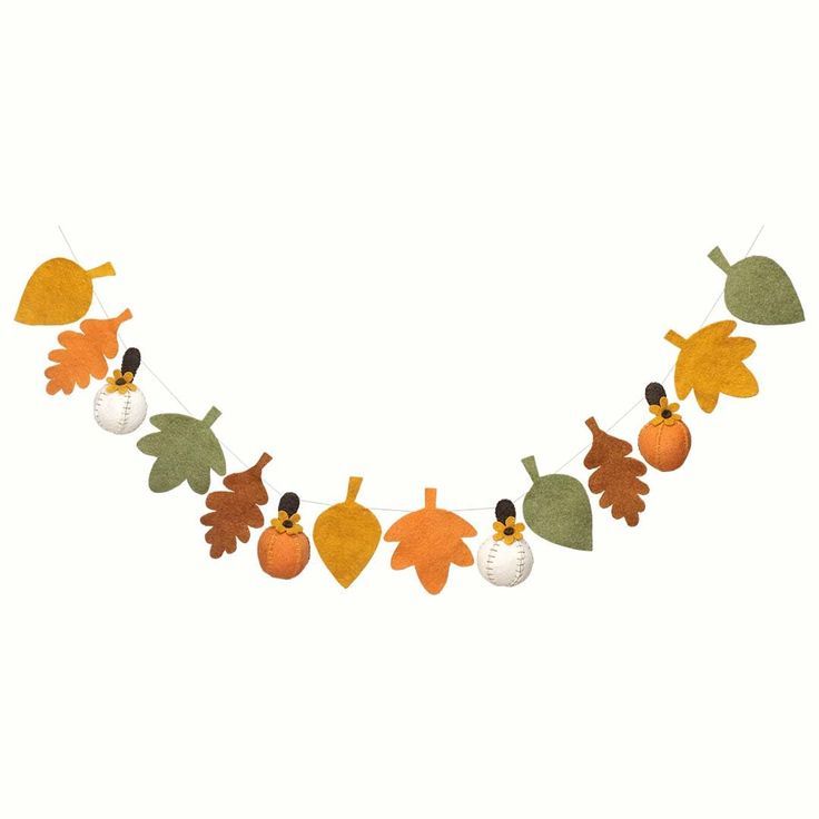 Folkulture Fall Garland For Fall Decor, 6 Ft Fall Leaves Garland For ... with