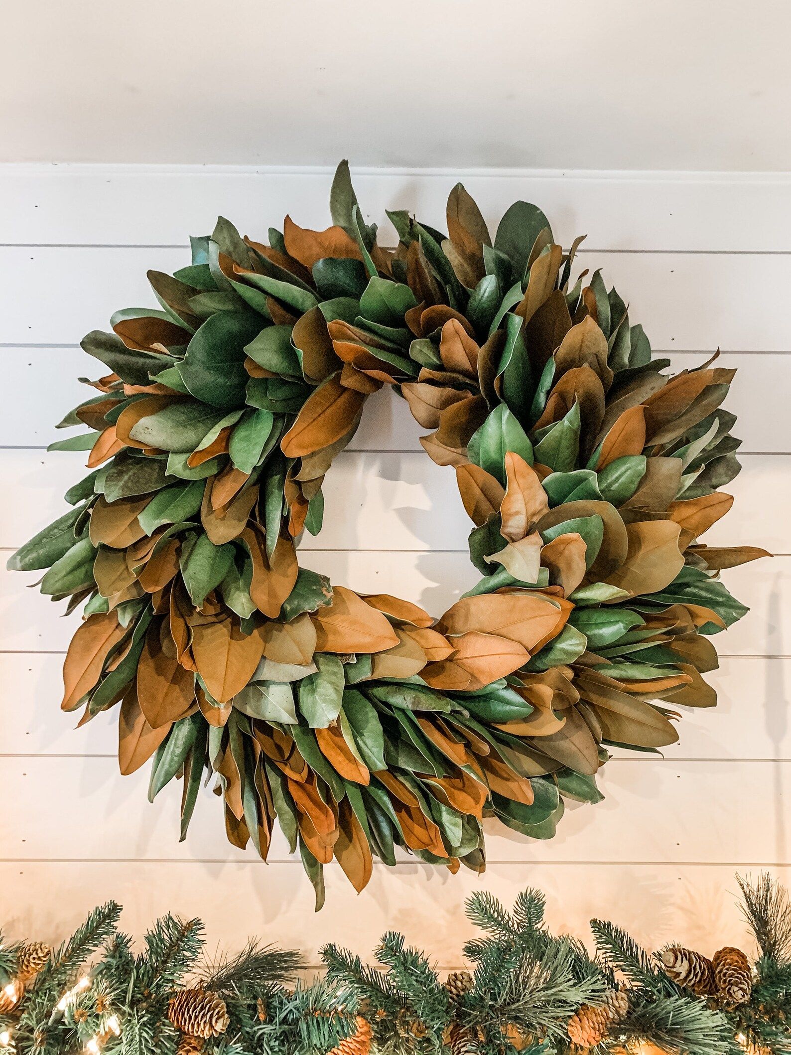 Fresh Magnolia Wreath | Etsy intended for Bringing Nature Indoors with a Stunning 30-Inch Magnolia Wreath