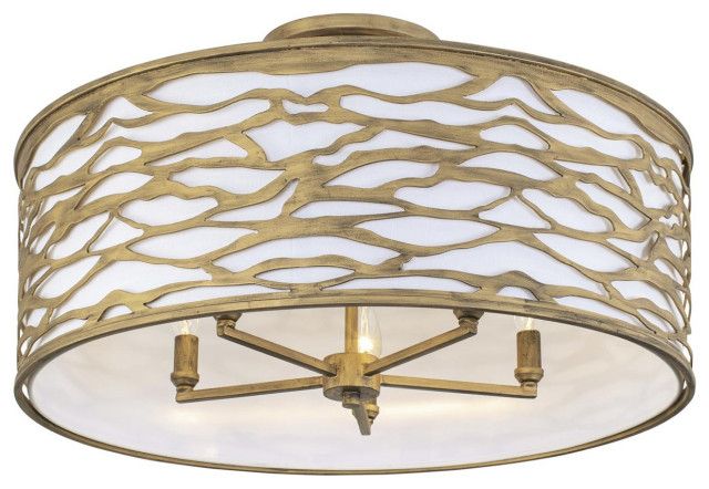 Kato 5 Light Semi-Flush Mount, Havana Gold - Transitional - Flush-Mount ... in Bringing Warmth and Edge to Your Decor with the Kato Havana Gold
