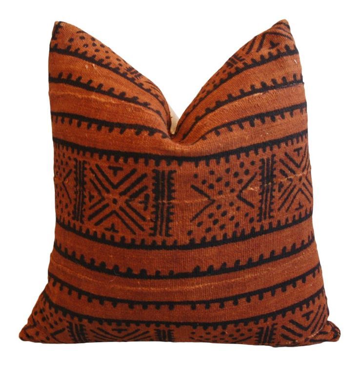 Large Handwoven Tribal Down/Feather Textile Pillow On Chairish.com ... inside