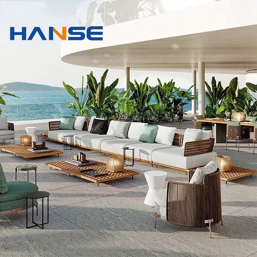 Light Simple Contemporary And Durability Outdoor Soft Seat Teak Wood ... in Understanding the Durability of Aleksi Indoor and Outdoor Furniture