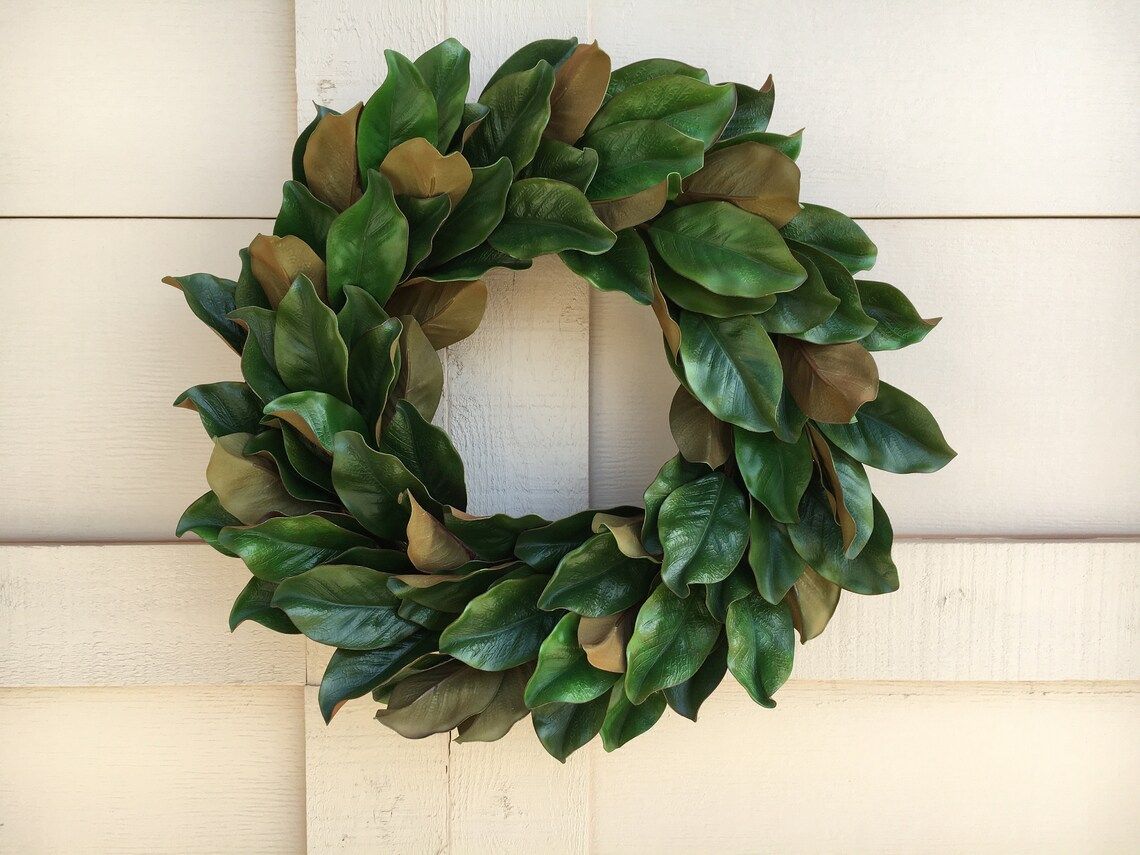 Magnolia Wreath Large Magnolia Wreath Wedding Wreath | Etsy regarding