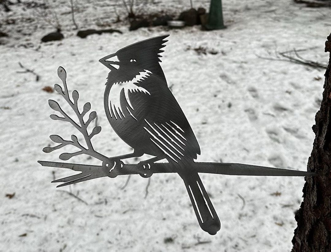 Metal Cardinal On Hammer In Branch Dxf Instant Download - Etsy with regard to Discover the Durability and Beauty of Metal Cardinal Garlands