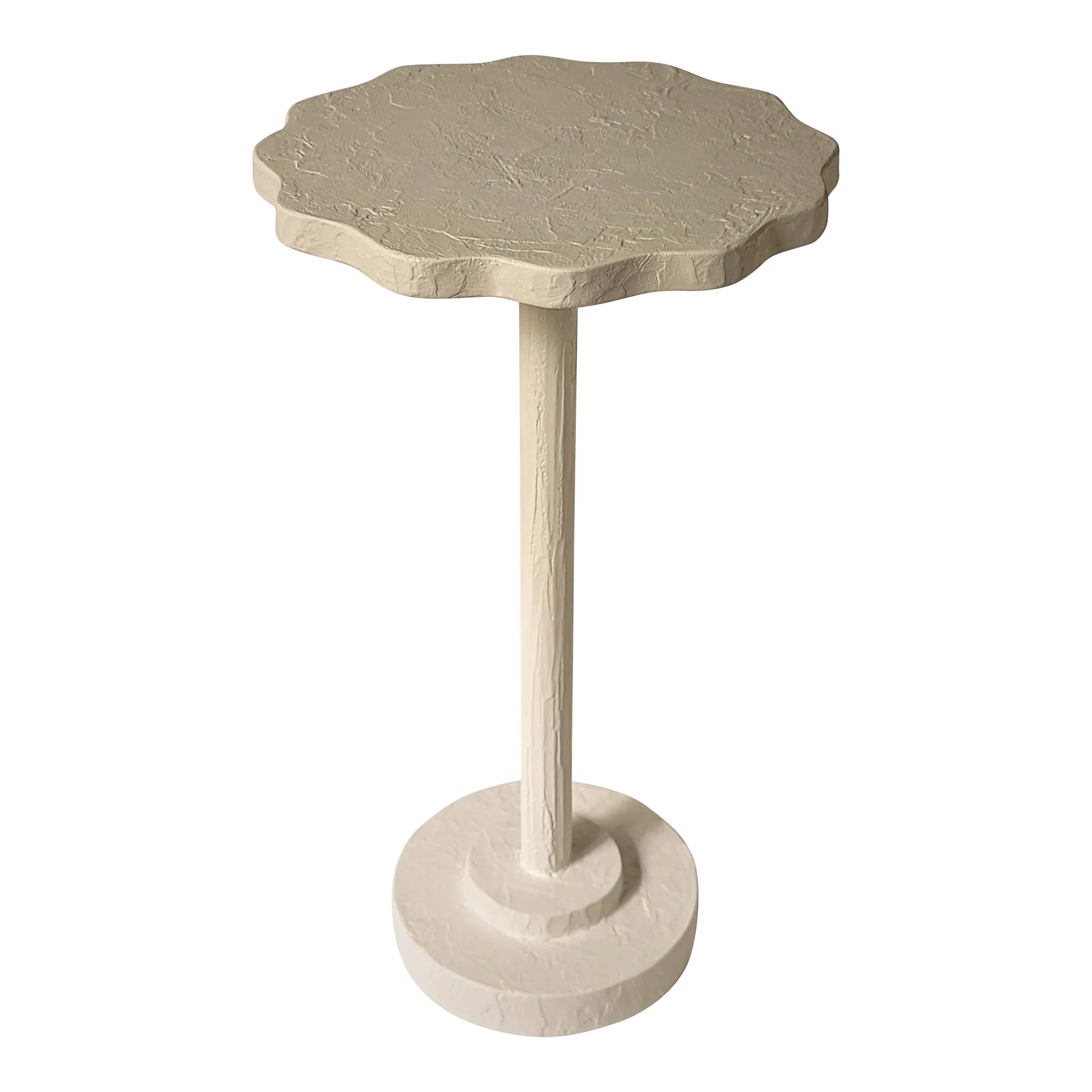 Mirage Artisan Accent Table White | Chairish intended for The Versatile Mirage Accent Table Your Grey Outdoor Furniture Solution