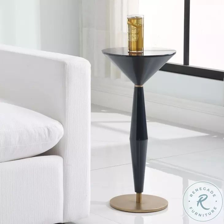 Mirage Navy Blue Accent Table From Soul &amp;Amp; Essentials | Coleman Furniture inside The Versatile Mirage Accent Table Your Grey Outdoor Furniture Solution