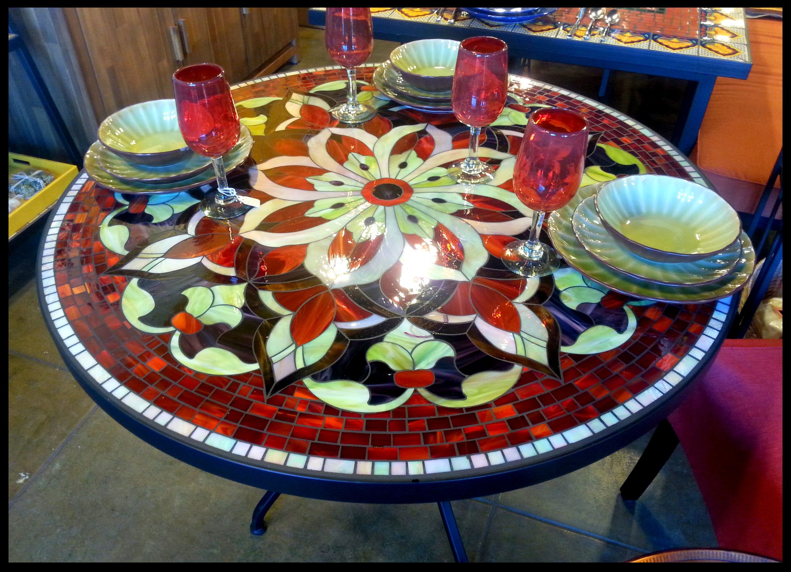 Mosaic Tile Table Designs At Peter Chavez Blog throughout