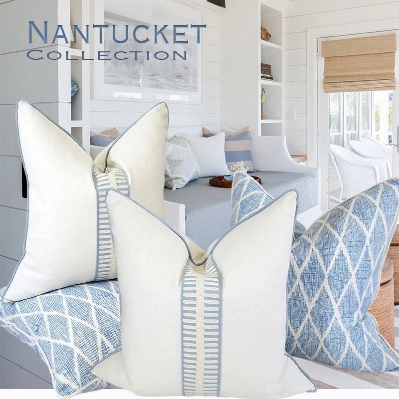 How Kimberly Ann’s 16″ Nantucket Pillows Add Coastal Flair to Any Room
