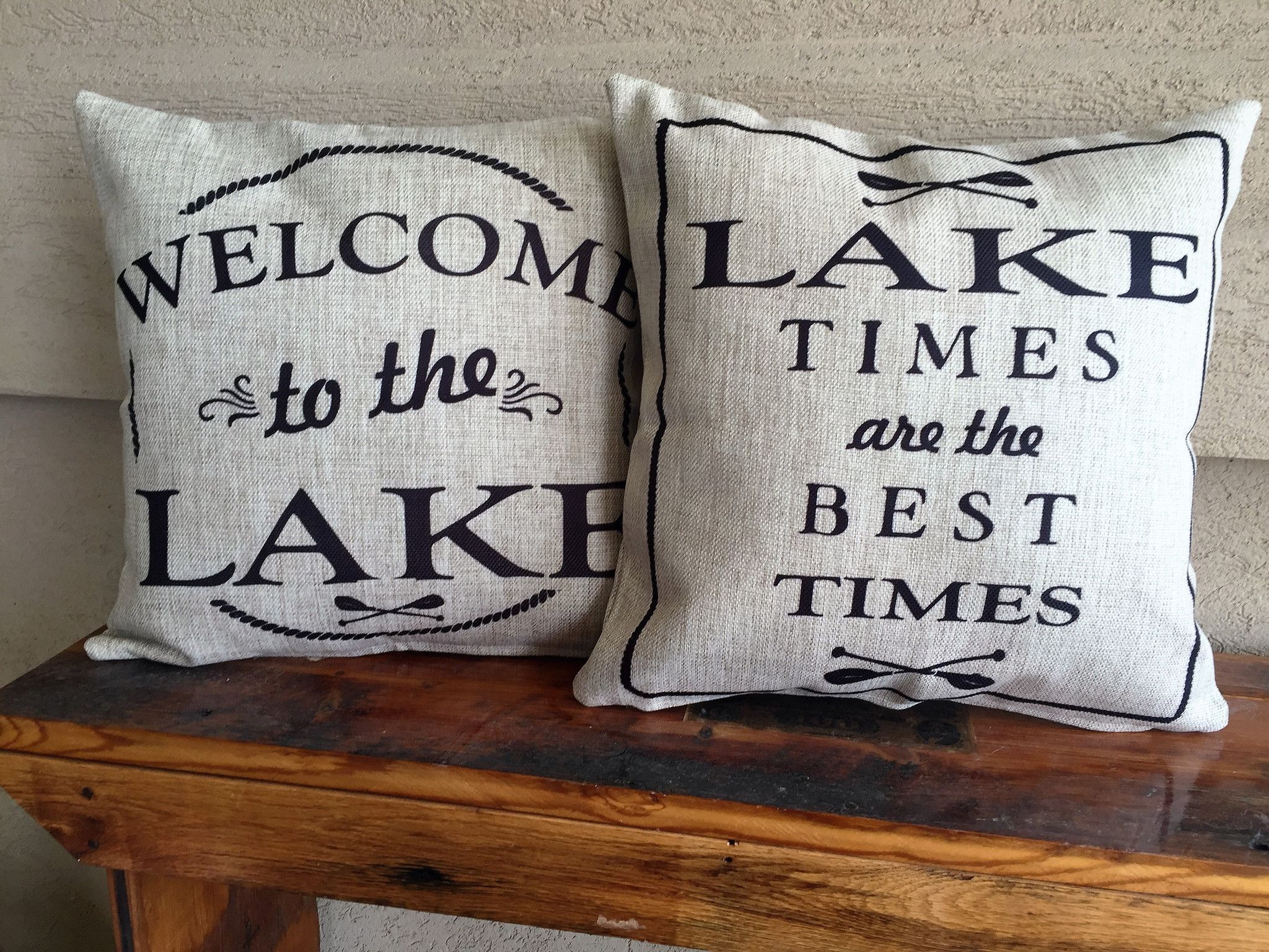 Our Pillows Have Coordinated Sayings And Original Designs On The Front ... regarding Achieving a Coordinated Look with Thumbprint Latte Pillows Outdoors