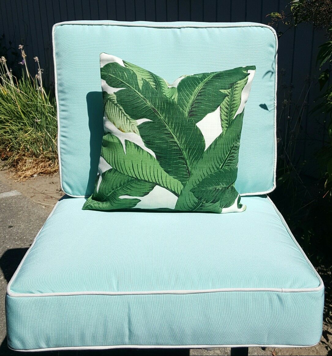 Outdoor Boxed Style Seat And Back Cushions With Removable Covers In ... for Sunbrella Canvas Cushions Blending Style and Resilience Outdoors