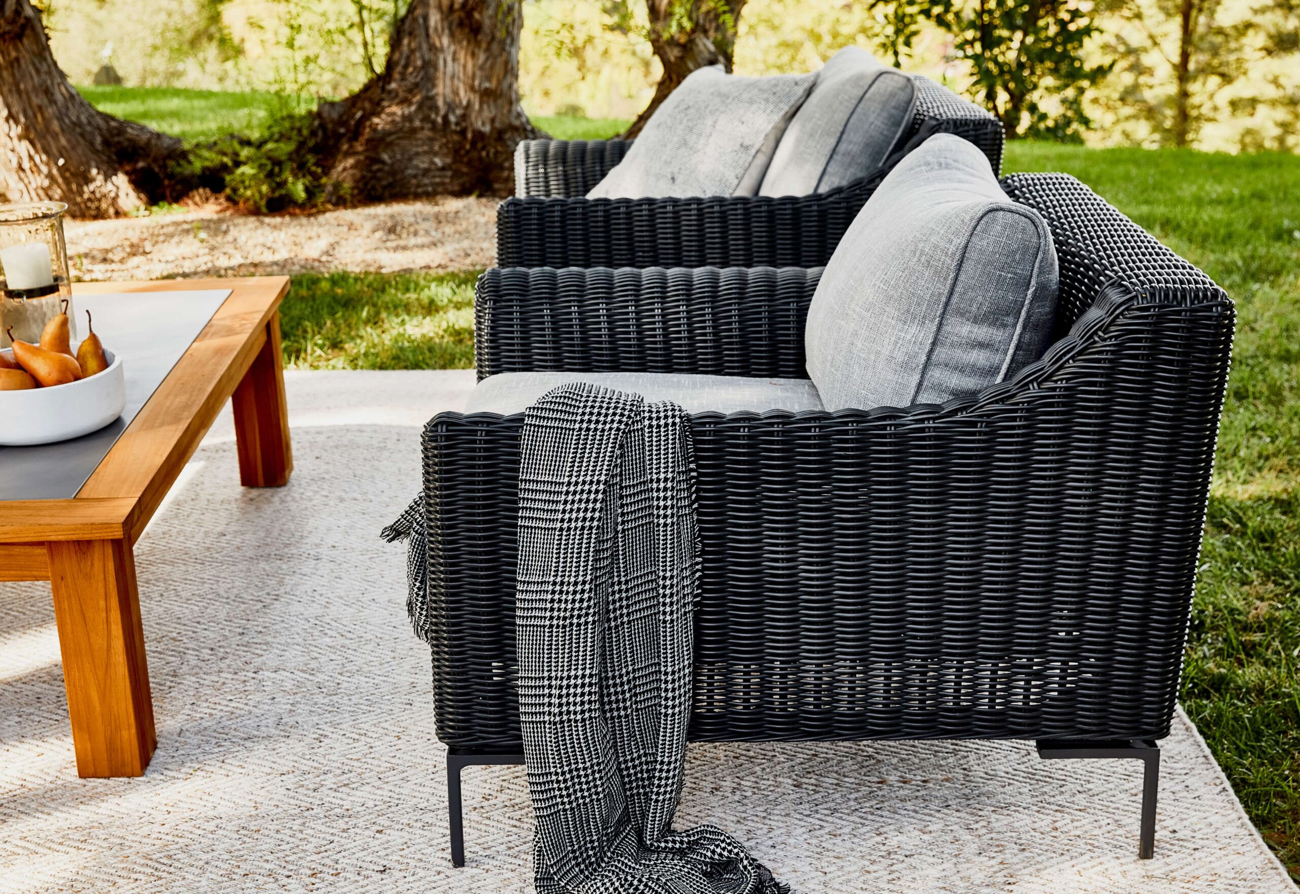 Outer | Modular Outdoor Black Wicker Furniture inside Channing Wicker Design Withstands Outdoor Wear