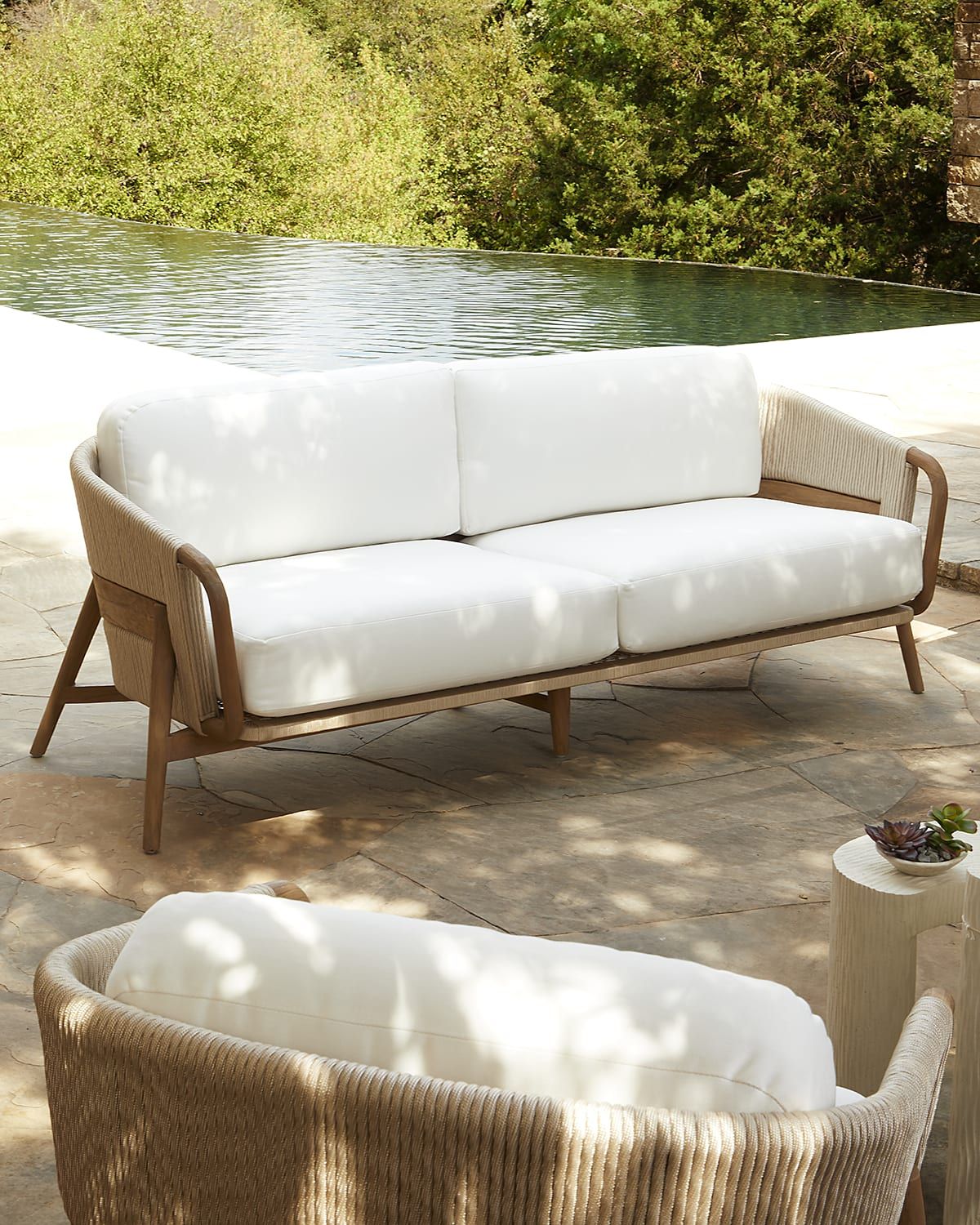 Palecek St. George Outdoor Sofa | Horchow throughout Beyond the Design A Look at the Lifespan and Care of Your Kuna Outdoor Sofa