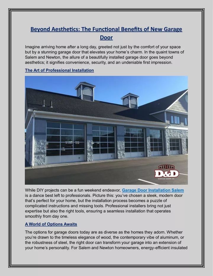 Ppt - Beyond Aesthetics The Functional Benefits Of New Garage Door ... with Beyond Aesthetics The Functional Benefits of Kasai Ebony Lumbar Pillows