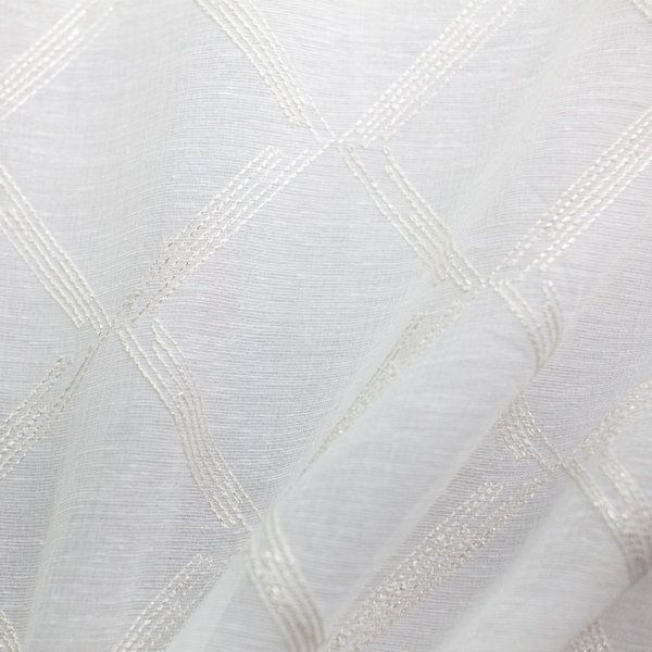 Rodeo Home Diamond Metallic Embroidered Sheer | Teresa Fabric | Wayfair within