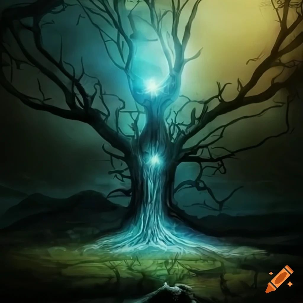 Soul Tree In A Fantasy Setting On Craiyon pertaining to