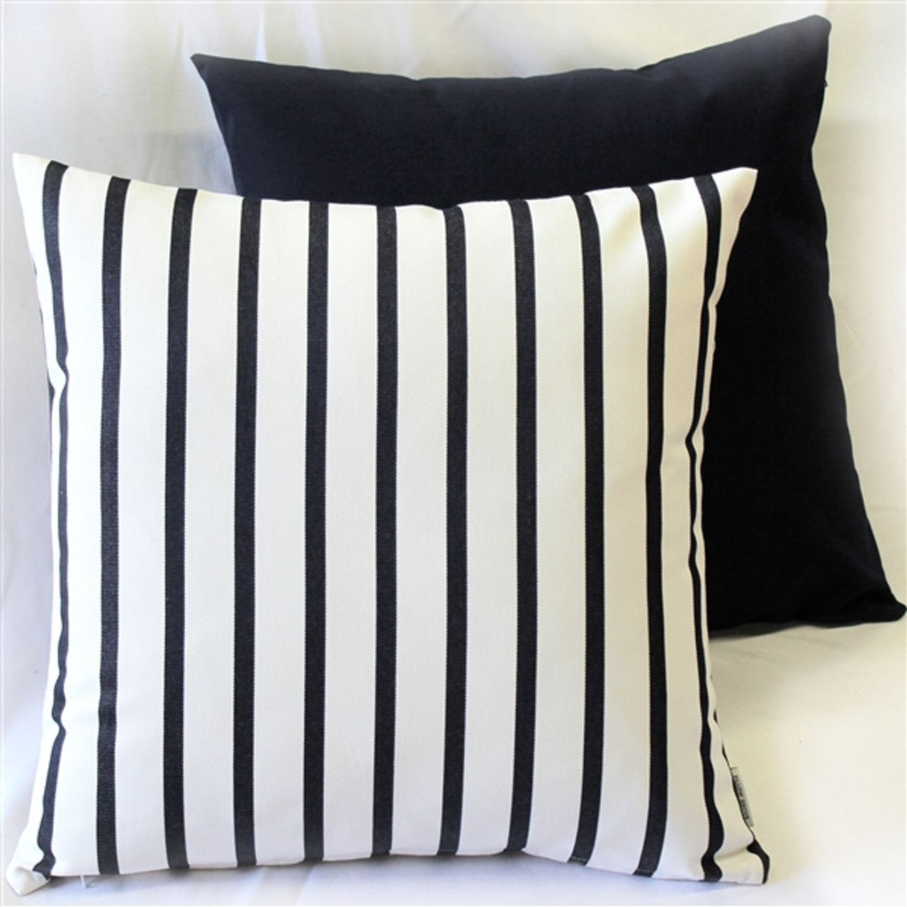 Sunbrella Lido Indigo Stripes 20X20 Outdoor Pillow From Pillow Decor in
