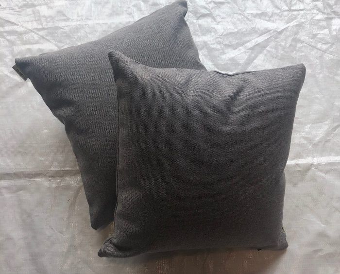 Sunbrella Outdoor Cushion - Blend Fog X 2 - Sale - The Canvas Company inside