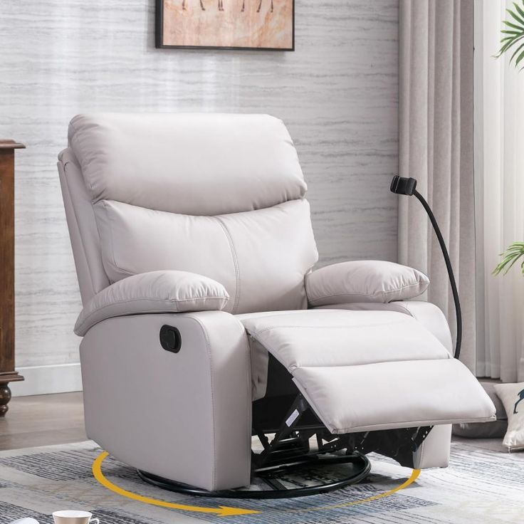 Swivel Rocker Recliner Chair For Adults, Rocking Recliner Chair, Manual ... throughout Maximizing Comfort and Style with a 48"x24" Swivel Rocker Cushion