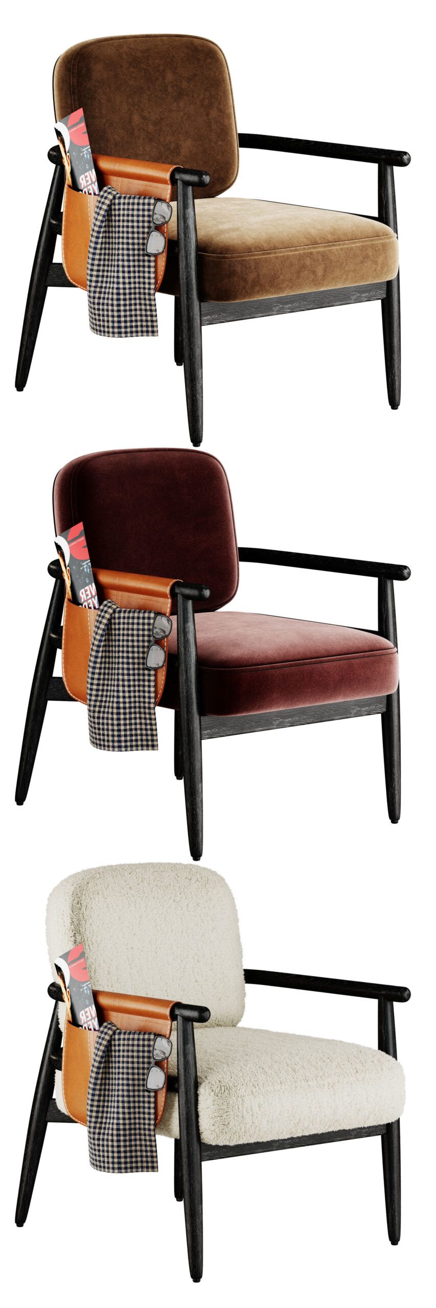 Teresa Fabric Armchair 3D Model | Cgtrader within