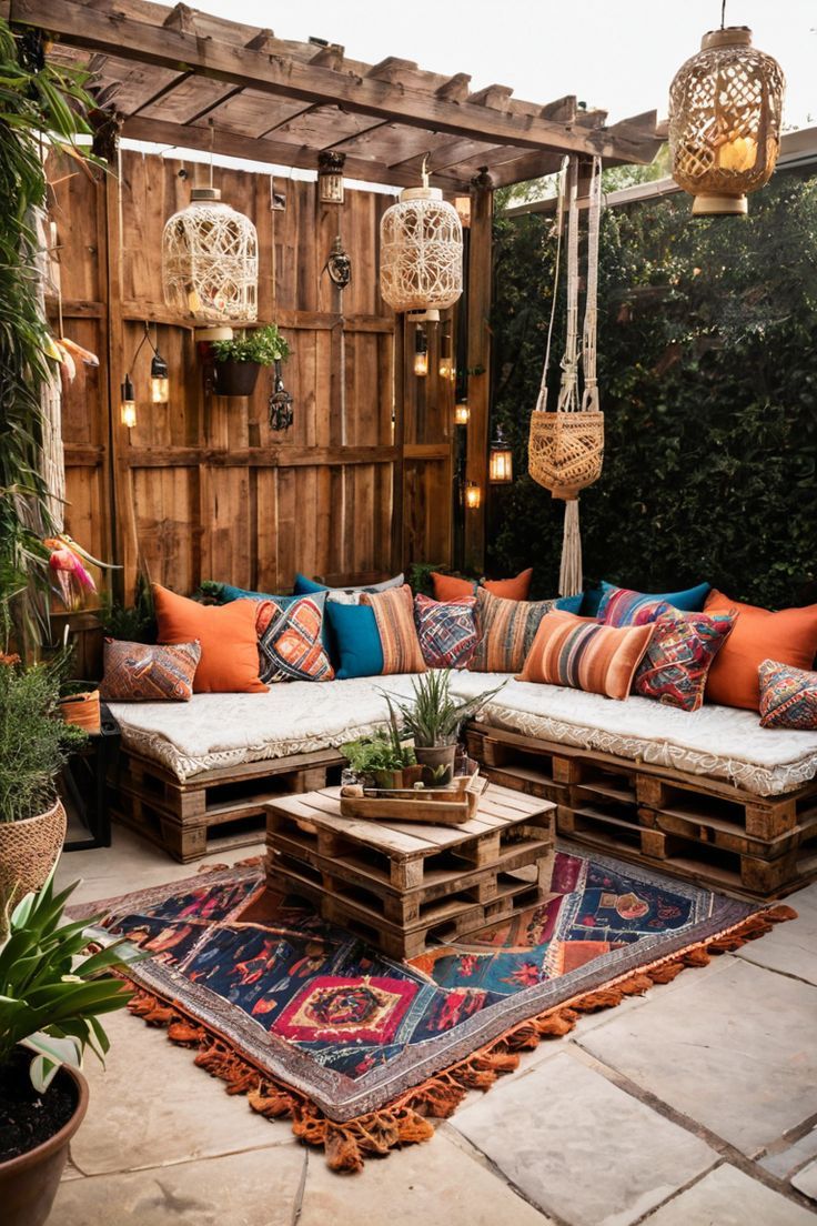 Transform Your Patio With Boho Chic Style In 2024 | Outdoor Patio Decor ... with Transforming Your Patio with Global Inspired Textiles