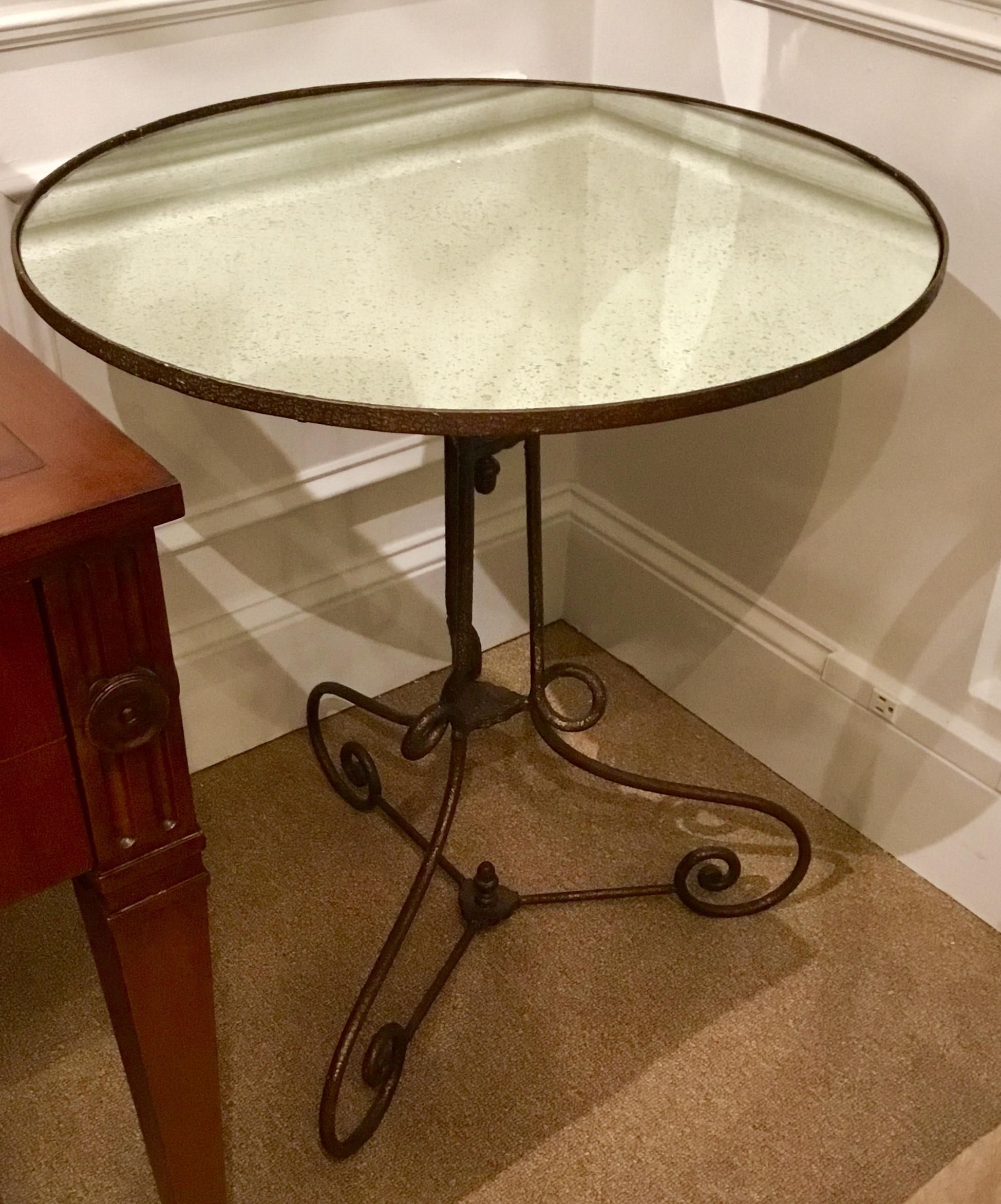 Transitional Hickory Chair Venice Side Table | Chairish inside