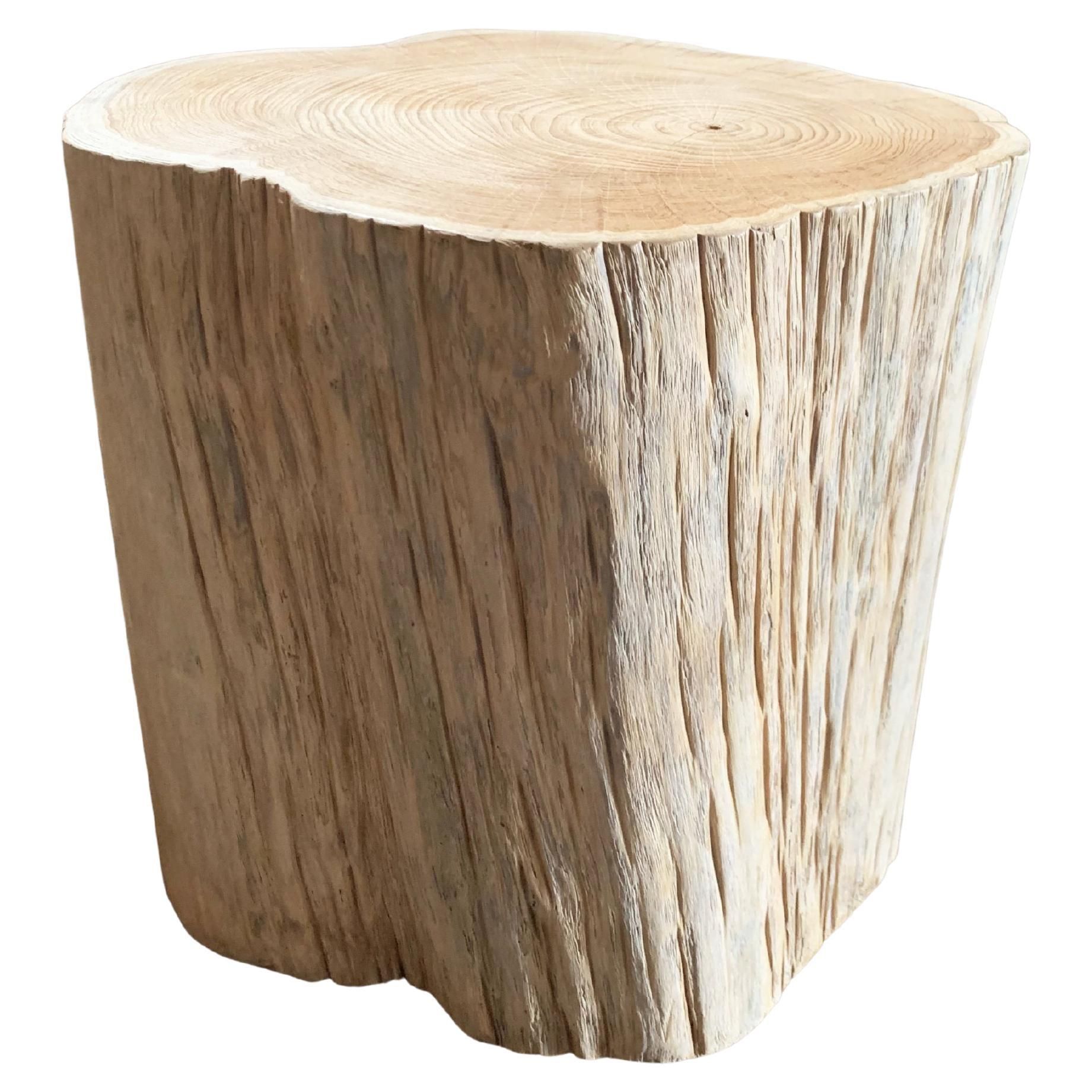 Tree Trunk Side Table Solid Mango Wood Natural Finish Modern Organic ... throughout Discovering the Soul of Wood: A Journey to Your Perfect Tree Trunk Table