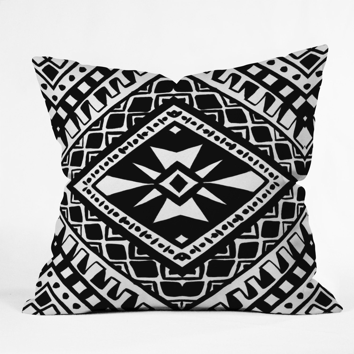 Understanding the Allure of Black and White Tribal Outdoor Throw Pillows