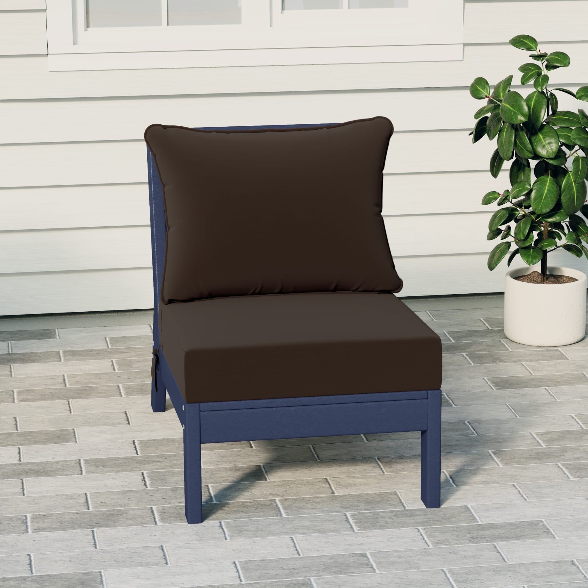 Navy Nuances A Deep Dive into the Miami Armless Patio Chair’s Appeal