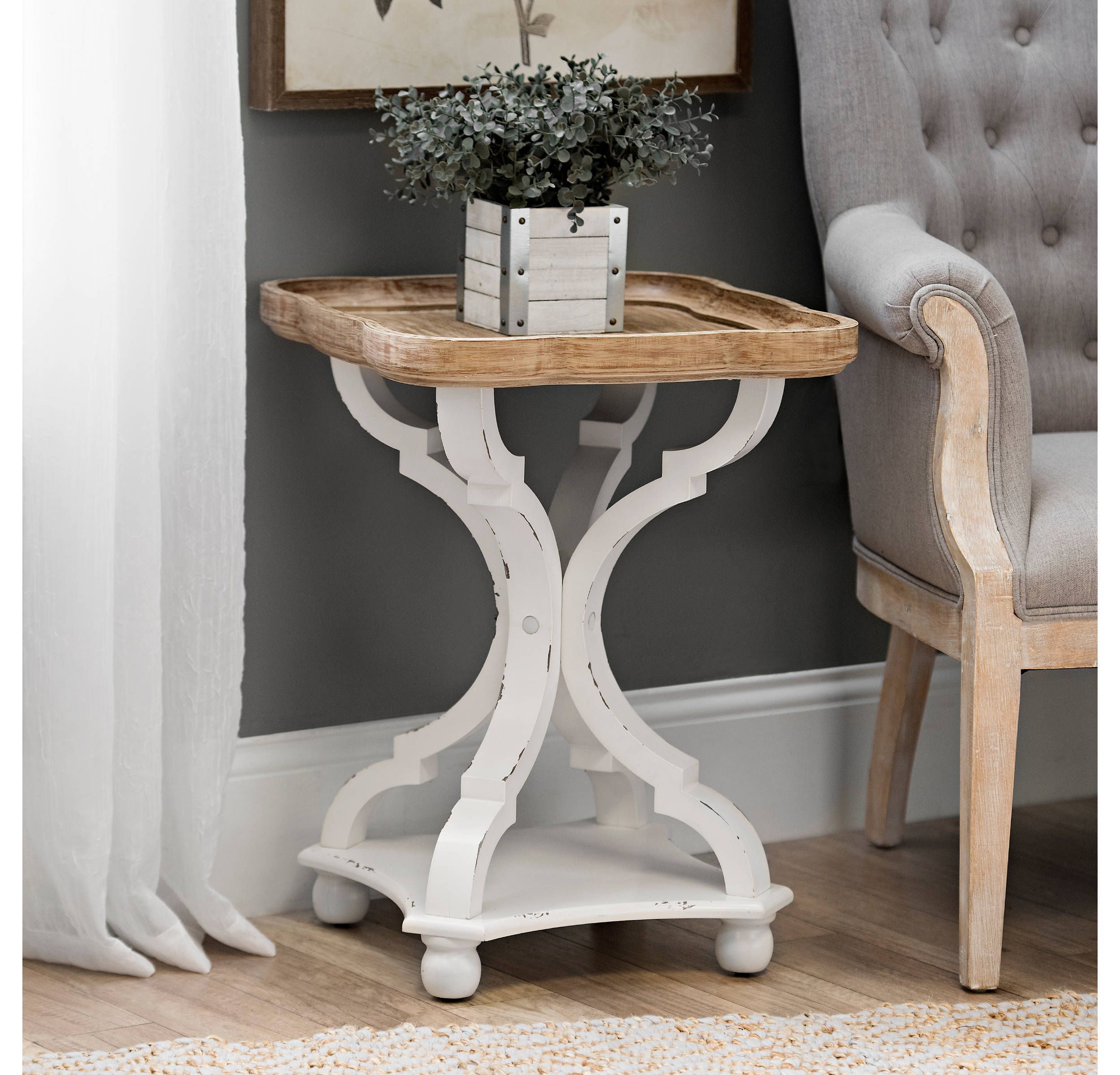 White Farmhouse Living Room End Tables At Tracy Messier Blog with regard to Bringing Your Space to Life with the Annalise Accent Table