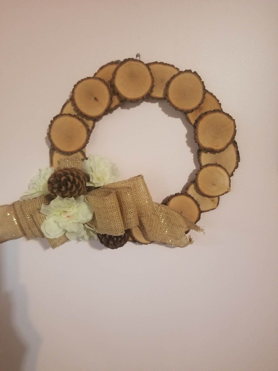 Wood Chip Wreath Natural Woody Rustic Wreath. - Etsy with