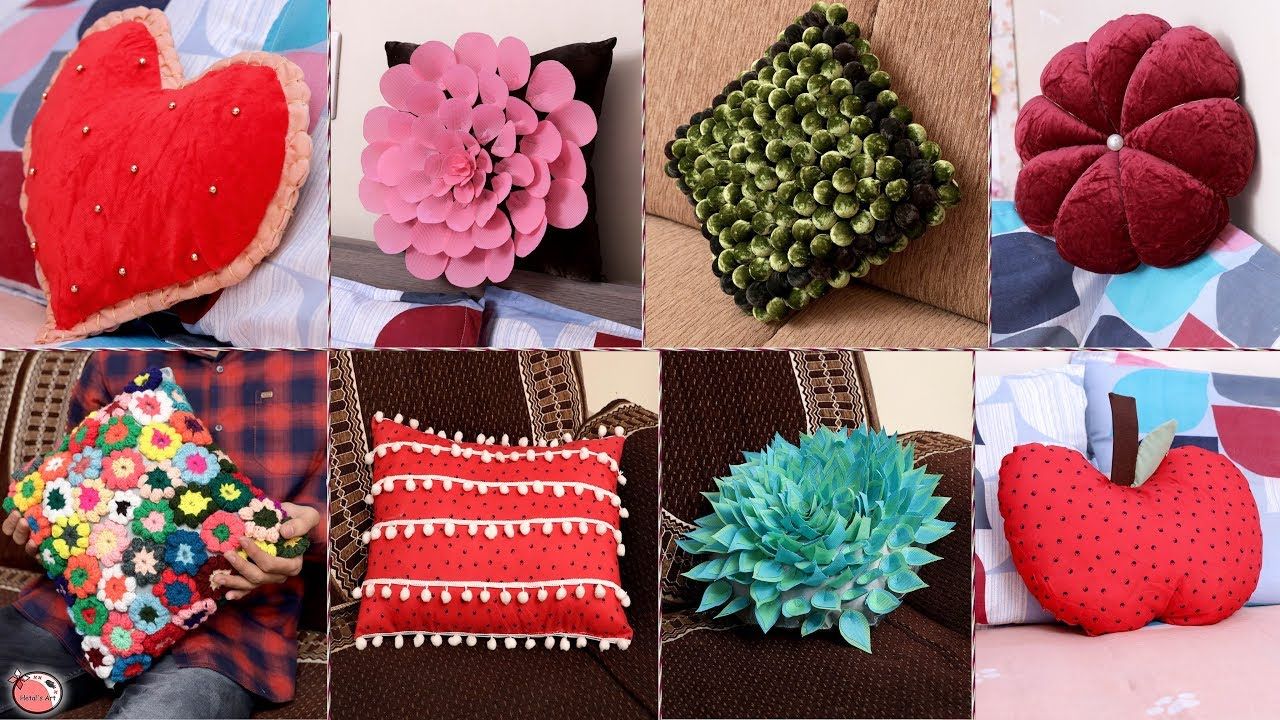 10 Creative Home Cushion Ideas !!! Beautiful Cushion Making || Useful ... with Decorating Tips Featuring Versatile Lumbar Cushions