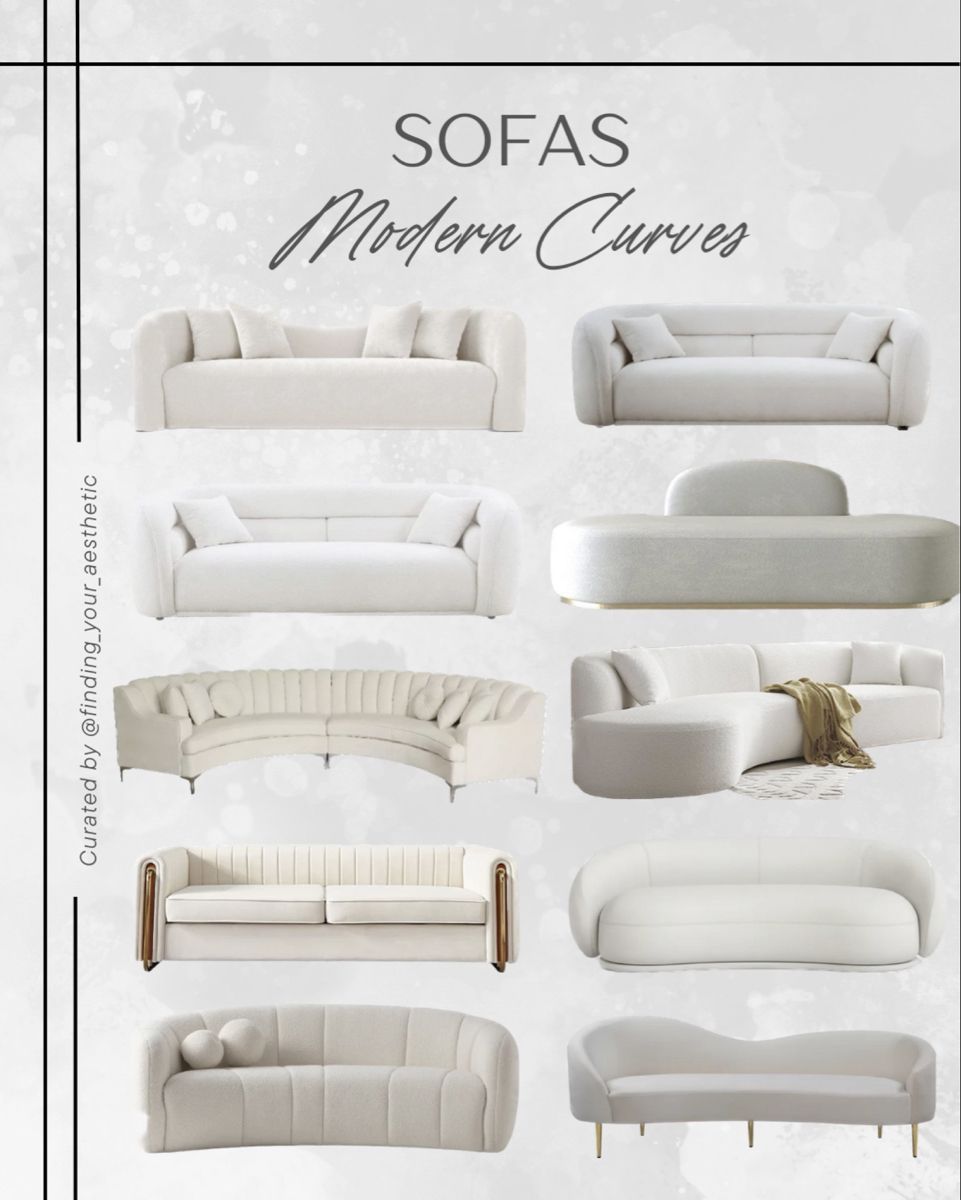 10 Stunning Modern Curved Sofas For Contemporary Living Rooms - Trendy ... throughout The Versatility of White Sofas in Modern Home Decor