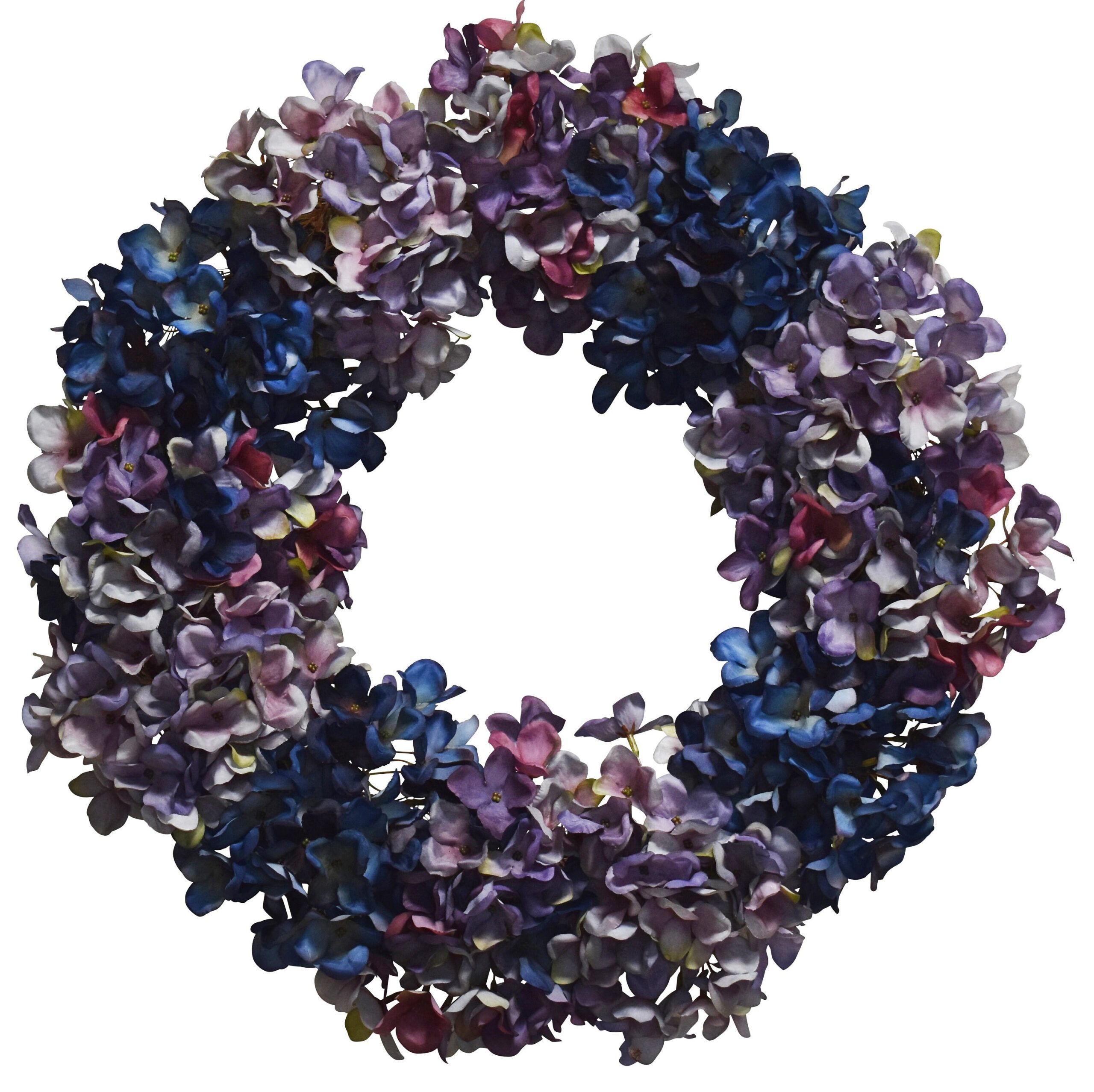 24 Hydrangea Wreath - Etsy intended for