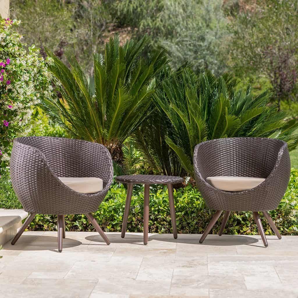 50 Ideas For Choosing The Best Outdoor Wicker Furniture [Photos] regarding Creating Ambiance with the GDF Studio Elliot Outdoor Iron Tables