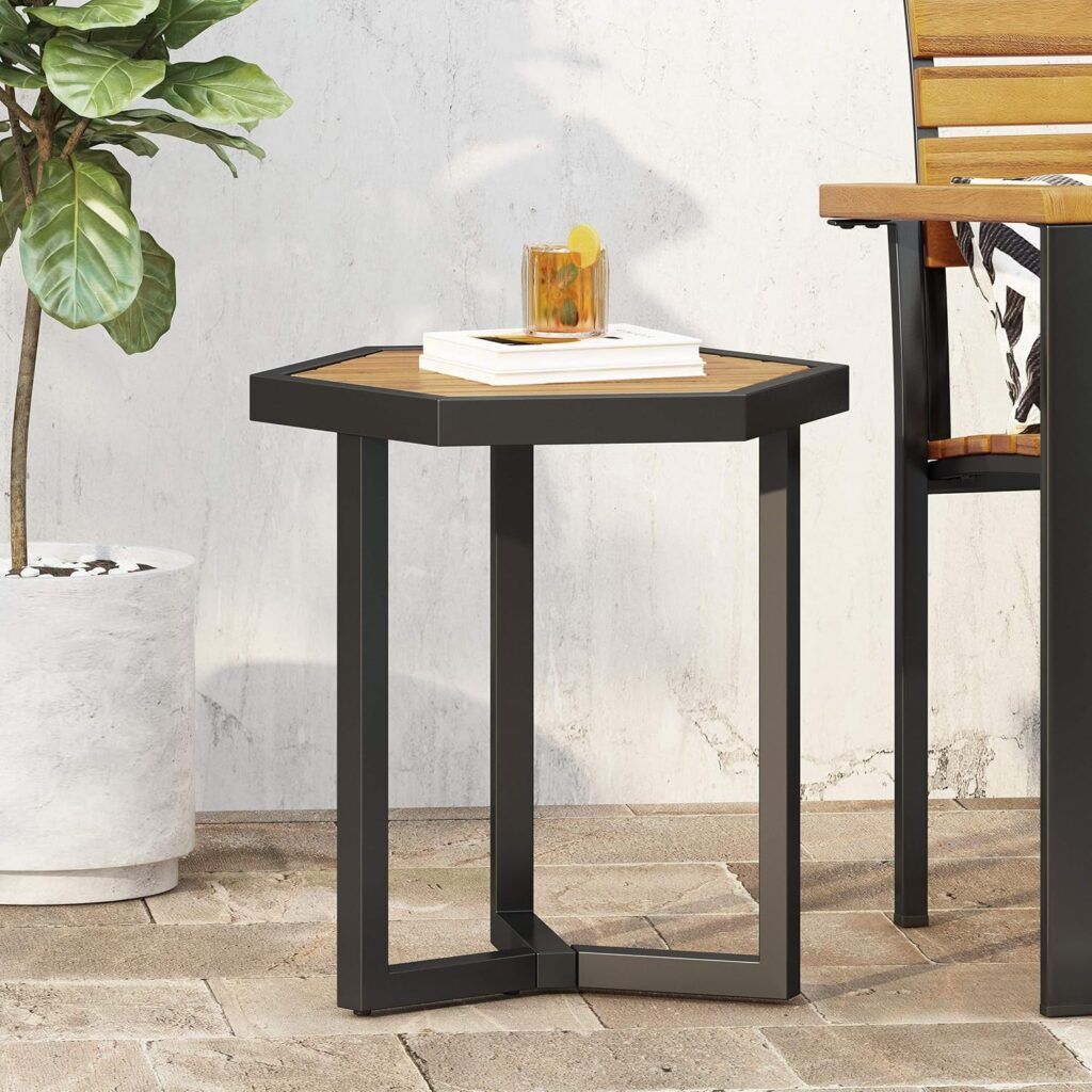 51 Outdoor Side Tables That Will Add Convenience To Your Outdoor Experience inside Understanding the Durability of the Kona Rustic Outdoor End Table