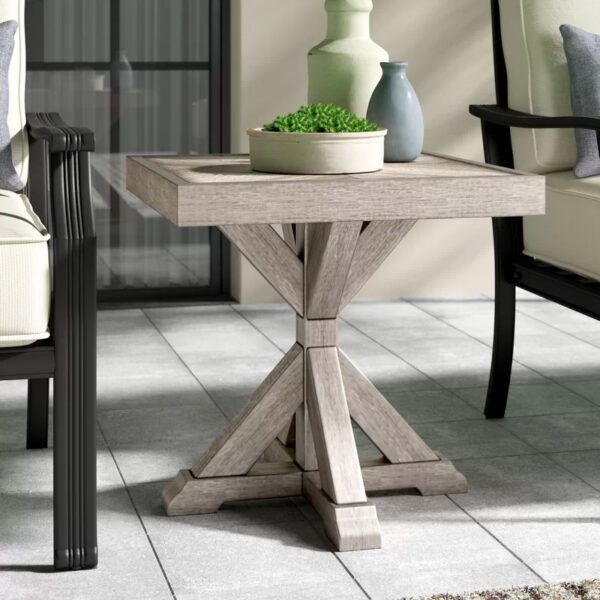 51 Outdoor Side Tables That Will Add Convenience To Your Outdoor Experience throughout Understanding the Durability of the Kona Rustic Outdoor End Table