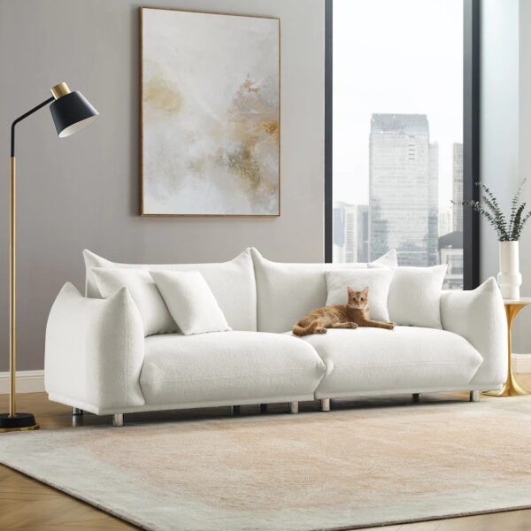 53 Modern Sofas For A Comfortably Updated Living Space Modern Sofas For ... throughout The Versatility of White Sofas in Modern Home Decor