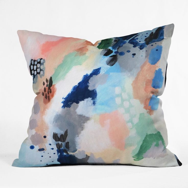 Abstract Throw Pillow - Deny Designs Seasons for