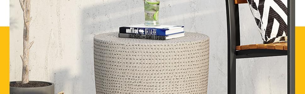 Amazon.com : Christopher Knight Home Inkwood End Table, Concrete ... with