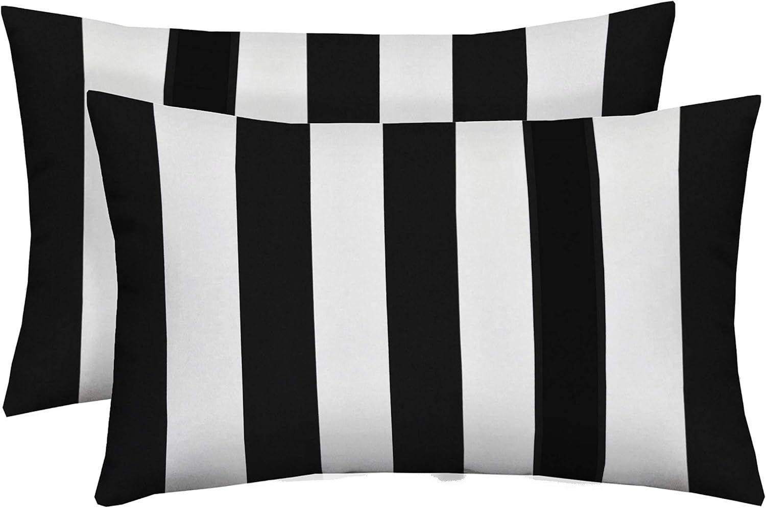 Amazon.com : Rsh Decor Set Of 2 Indoor/Outdoor Decorative Lumbar ... throughout Caring for Your Red and White Stripes Indoor/Outdoor Pillow