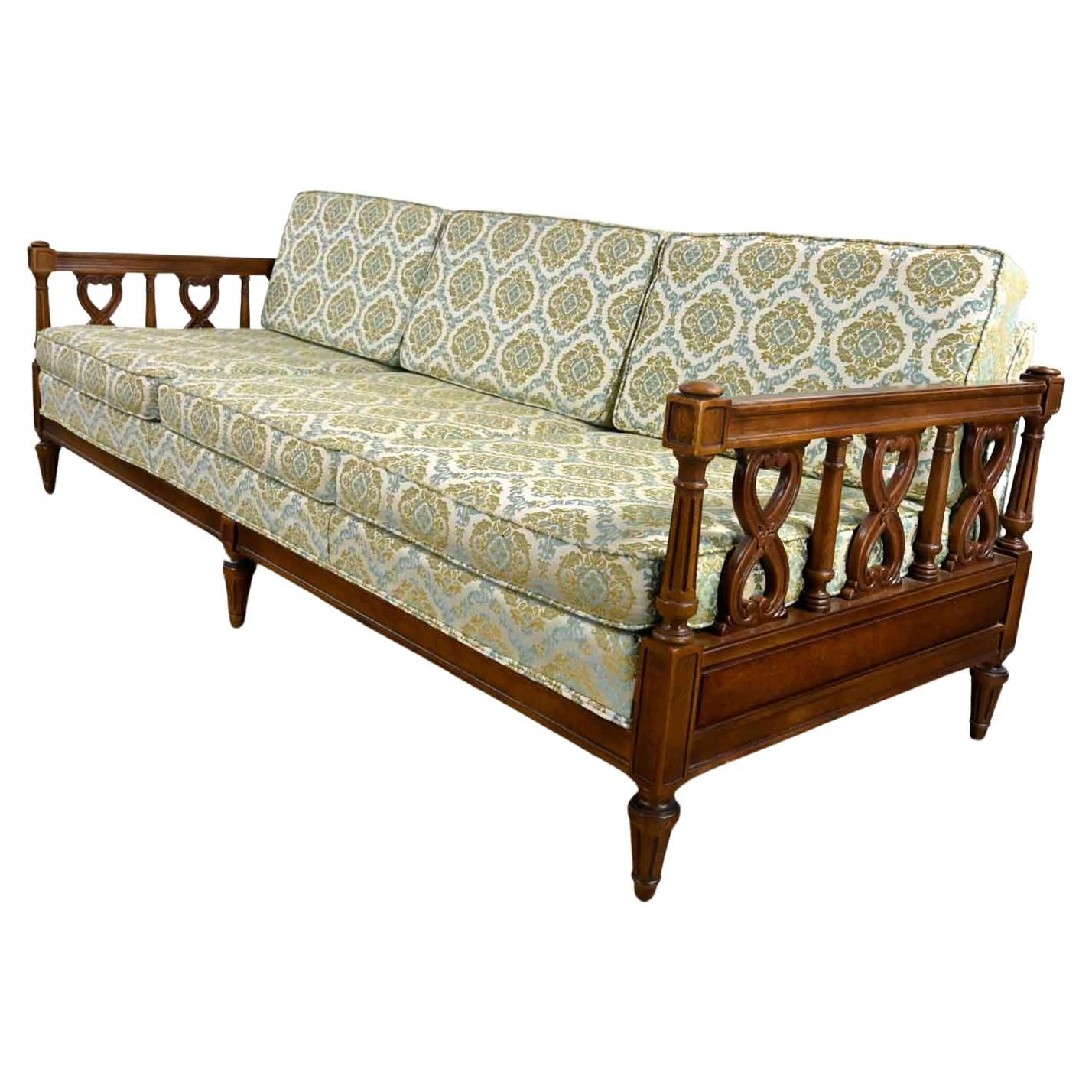 Antique Sofa With Wood Trim | Cabinets Matttroy inside Deep Dive into the Design and Comfort of the Dawn Outdoor Sofa Antique