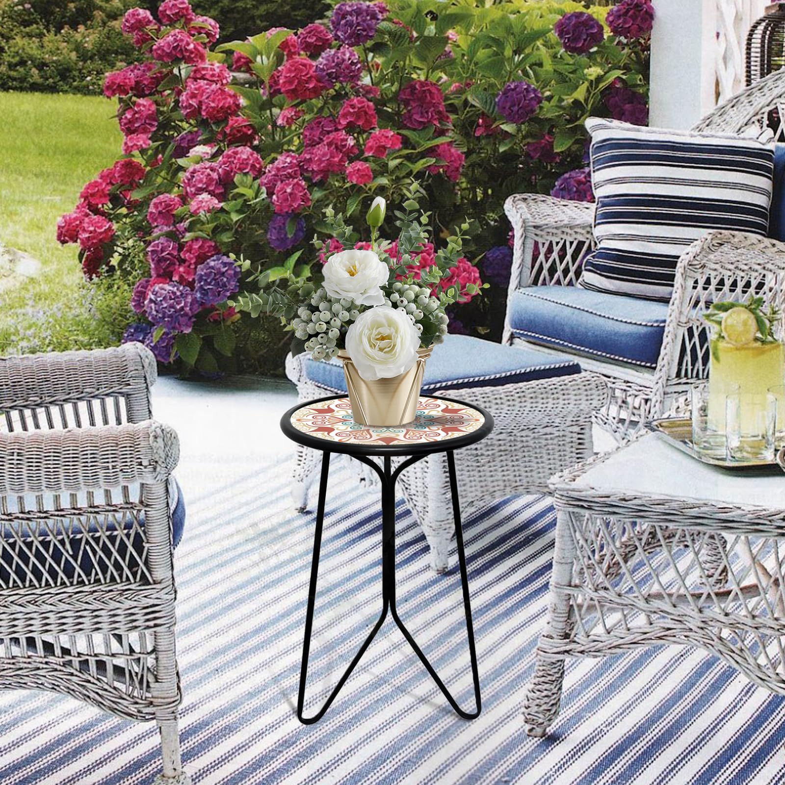 How the Eugene Outdoor Side Table Transforms Small Balconies